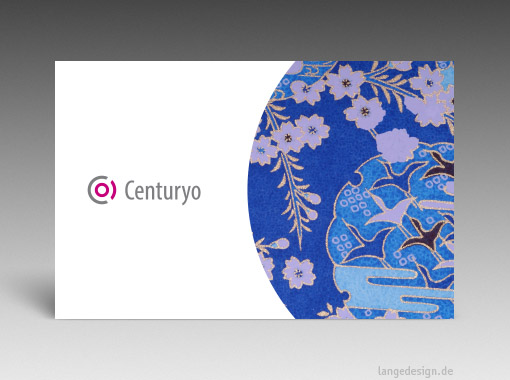 Japanische Visitenkarte: Übersetzung, Design, Druck, Centuryo, Washi - id: 1610 | Rückseite